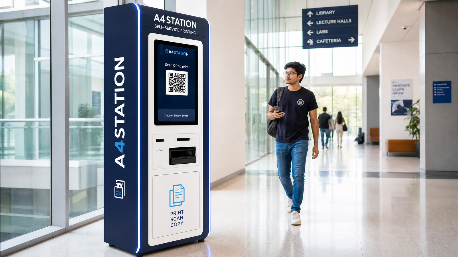 A4Station Kiosk in University Campus